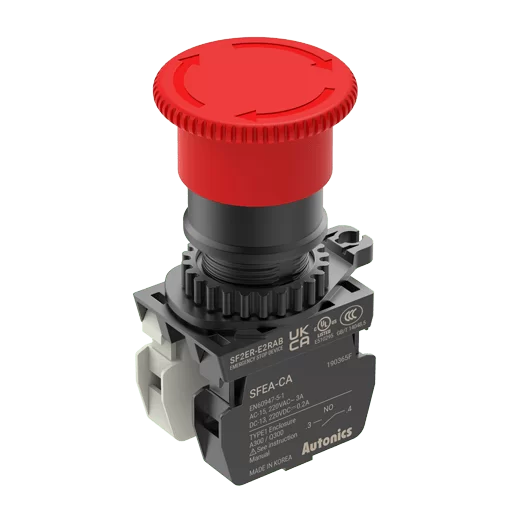 Autonics SF2ER Series Round Mount Emergency Stop Switches
