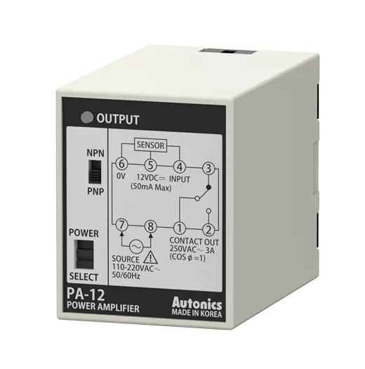 Autonics PA-12 Series 8-Pin Plug Sensor Controllers