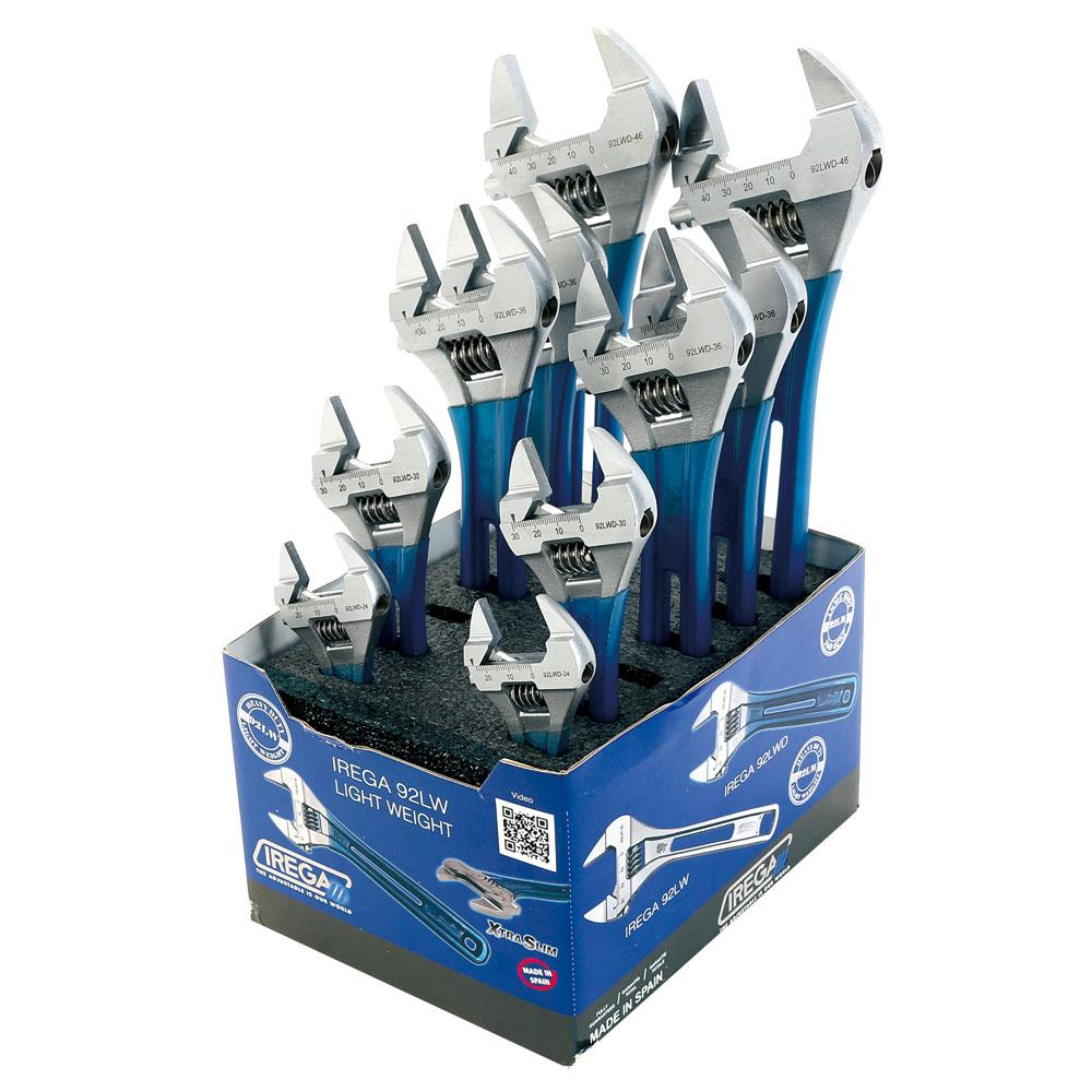 IREGA Light Weight Adjustable Wrench Set 10pcs