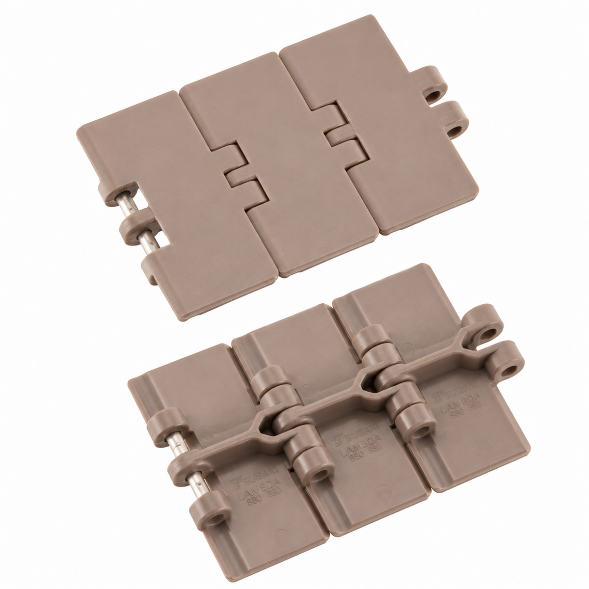 Tsubaki TTP1143 Plastic Top Chain (114.3 mm Wide, Stainless Steel Pin)