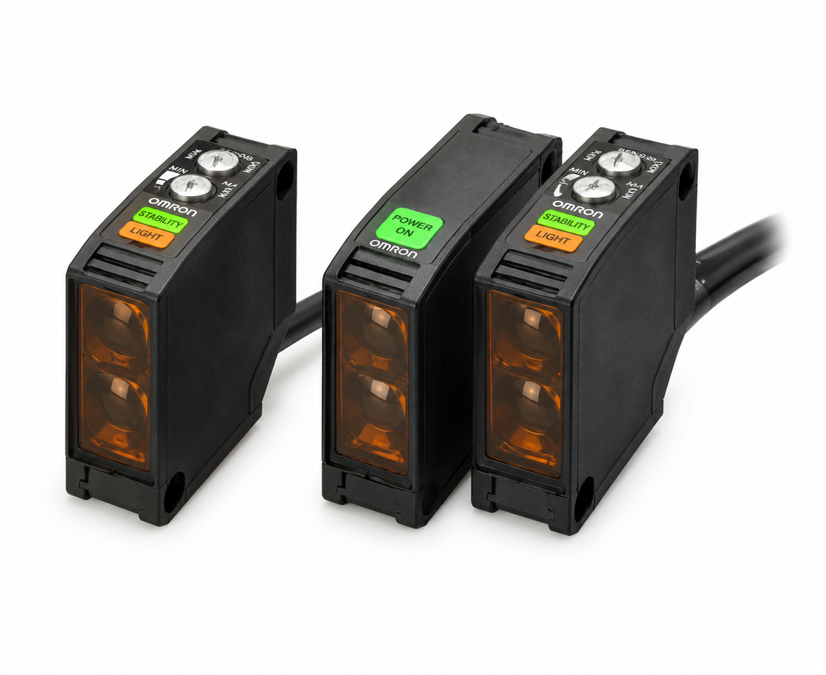Omron E3JK AC/DC Built-in Power Supply Photoelectric Sensor with Bracket (Relay output, -C models)