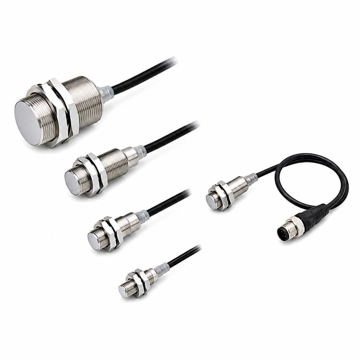 Omron E2EQ NEXT Fluororesin Spatter-resistant Proximity Sensor BASIC Double (DC 3-Wire, M8/M12/M18/M30)