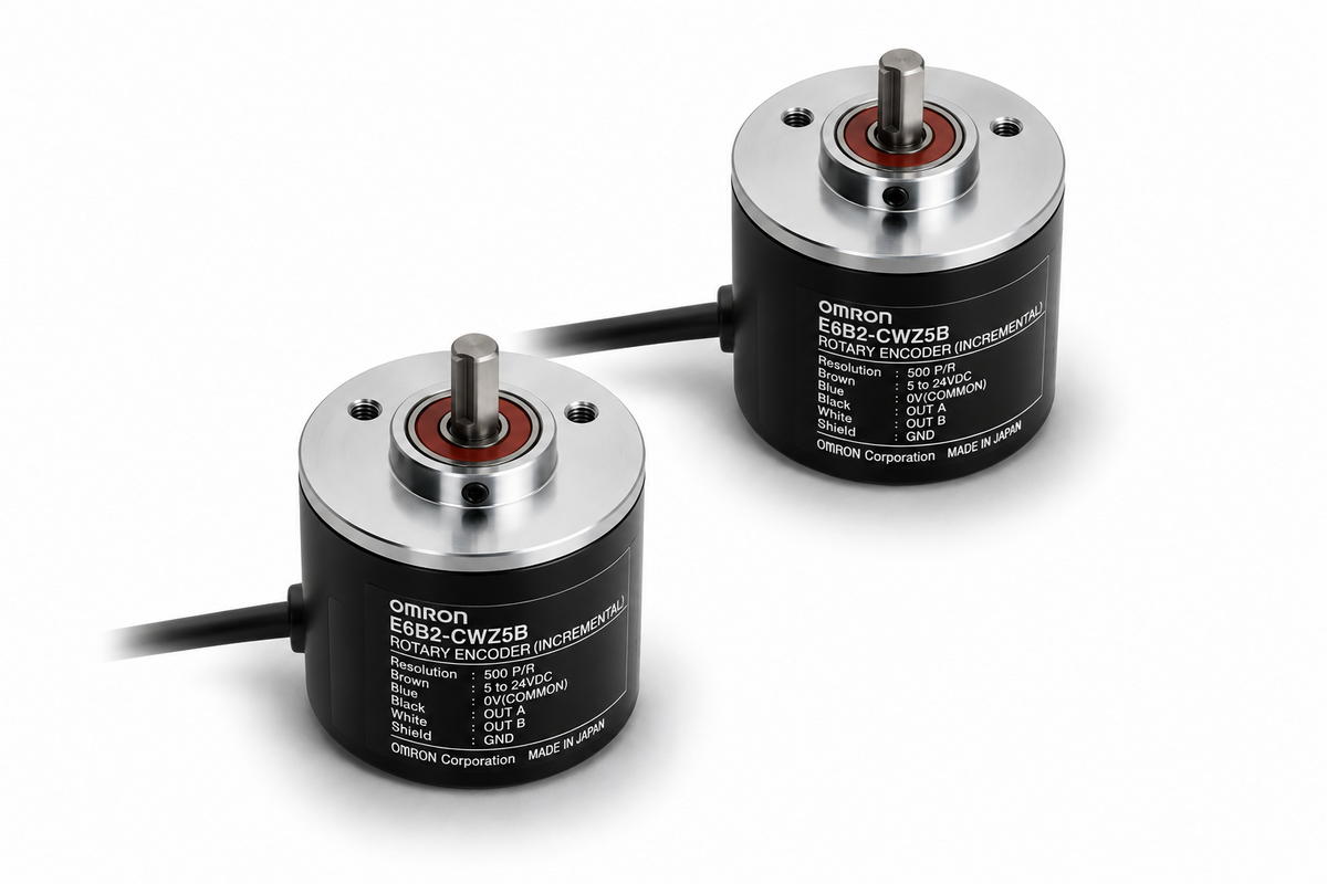 Omron E6C2-C Incremental Rotary Encoder (Voltage Output, 5~12VDC, 10~2000P/R)