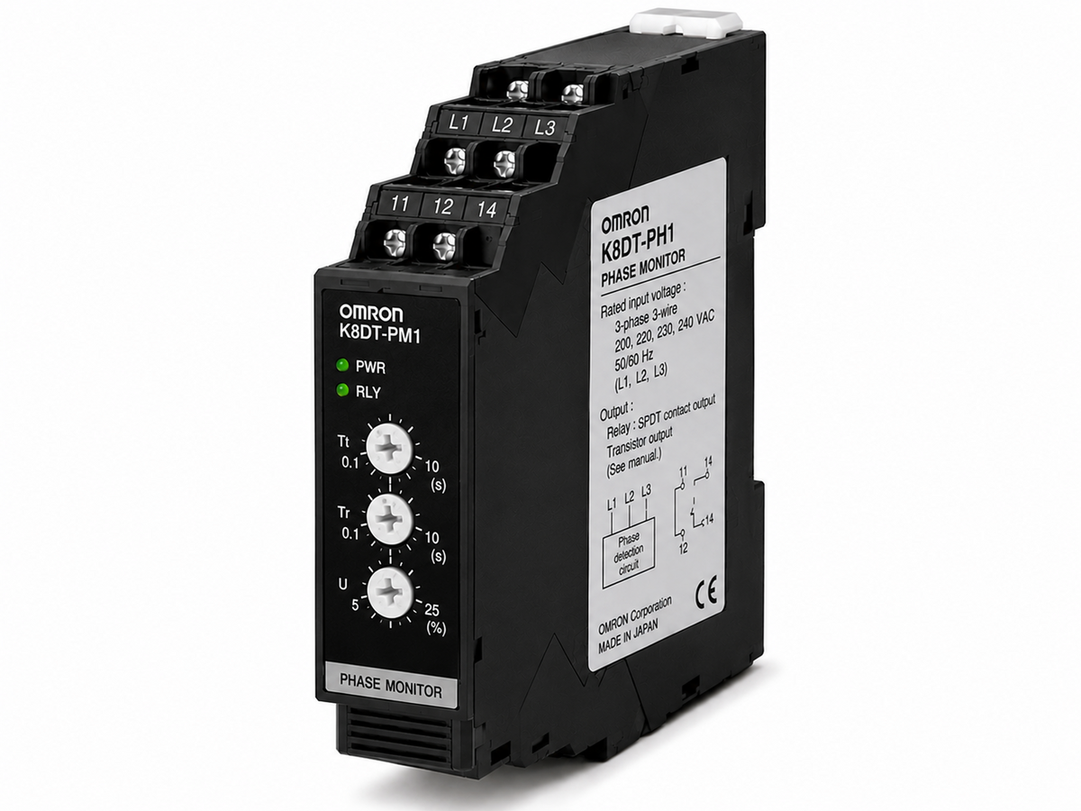 Omron K8DT-PM Three-phase Voltage / Phase-sequence / Phase-loss Relay (200~480VAC)