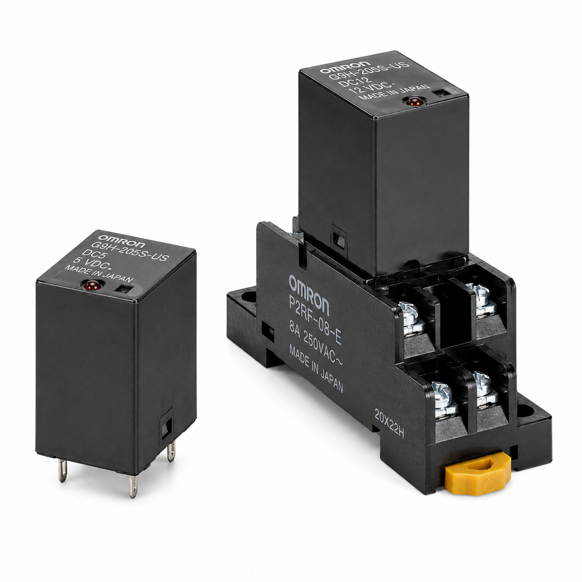 Omron G9H Hybrid Power Relay (Magnetic+SSR, 5/10A, 100-240VAC, 10M ops, 5/12/24VDC)