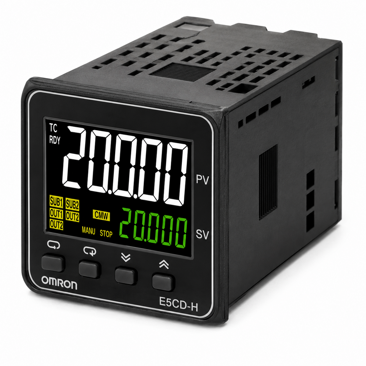 Omron E5CD-HRX2ABM Digital Temperature Controller (48×48mm, Relay Output, 100~240VAC, Push-In Plus)