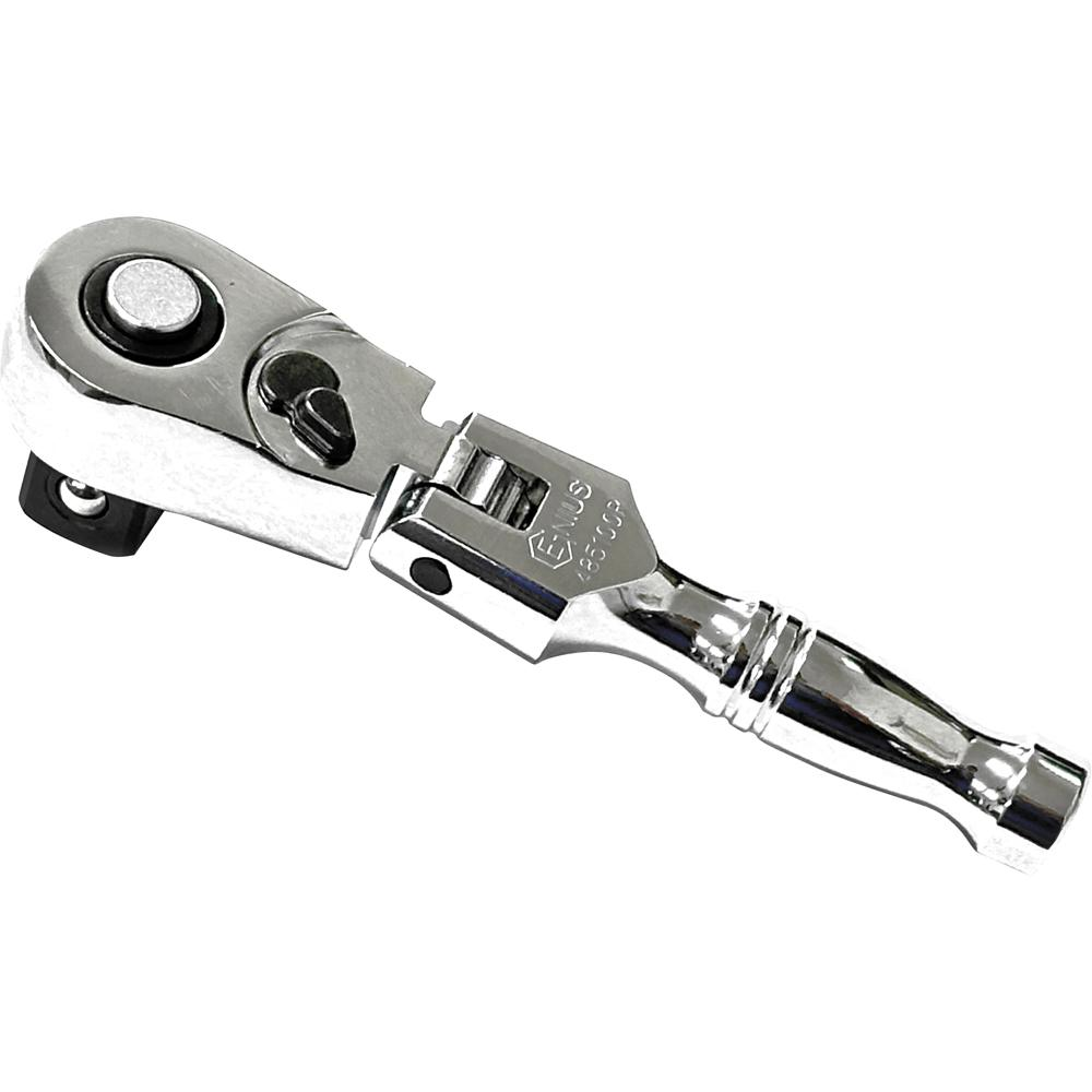 Genius 100T Stubby Flex Head Ratchet Handle 1/2"