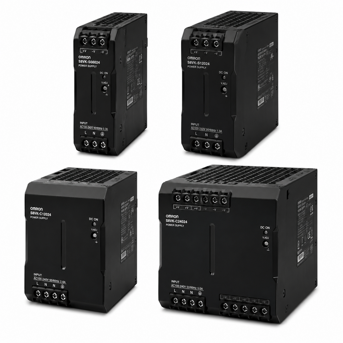 Omron S8VK-T Switch Mode Power Supply (120~960W, 24VDC, 3-phase/2-phase 380~480VAC, PFC)