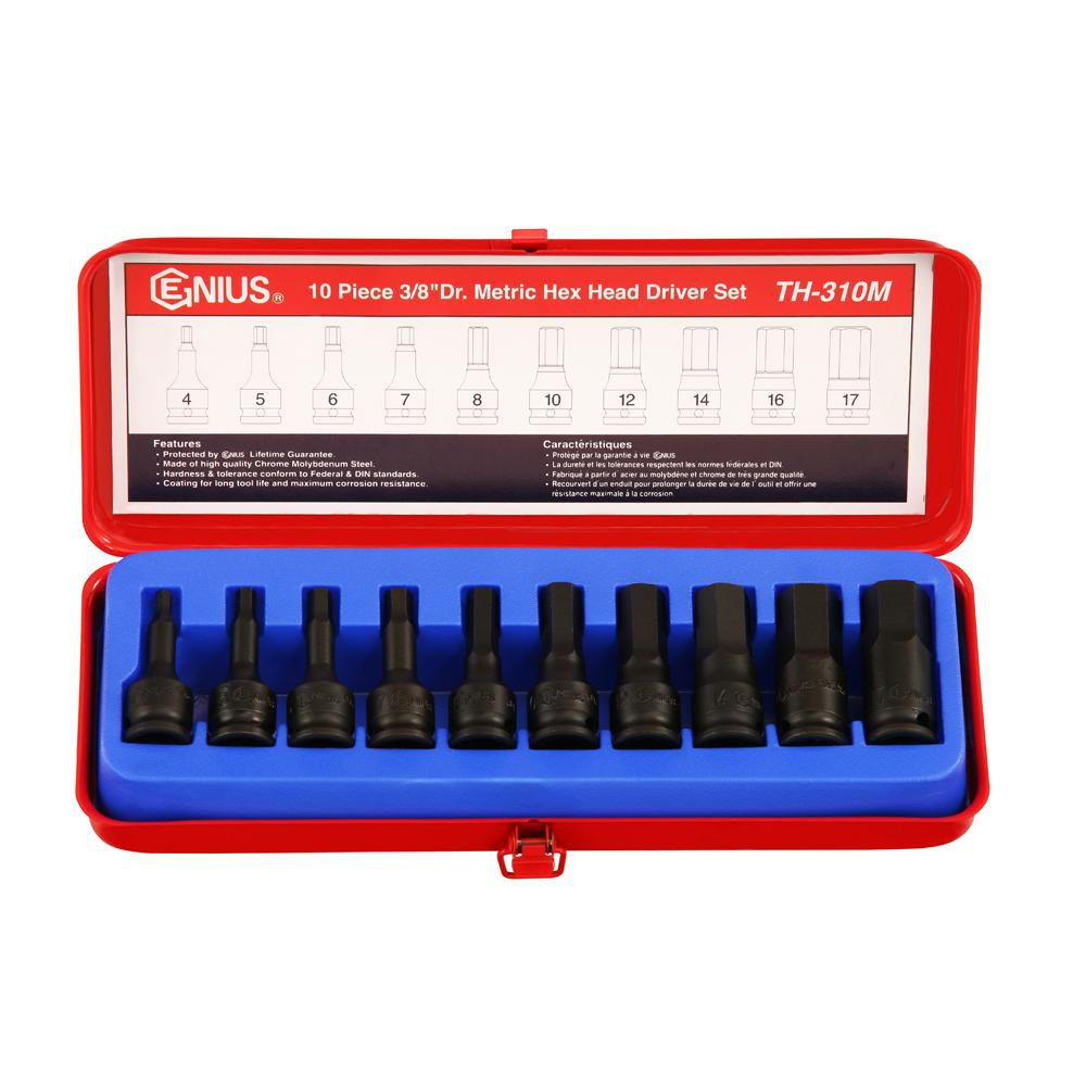 Genius Impact Hex Bit Socket Set TH-408M