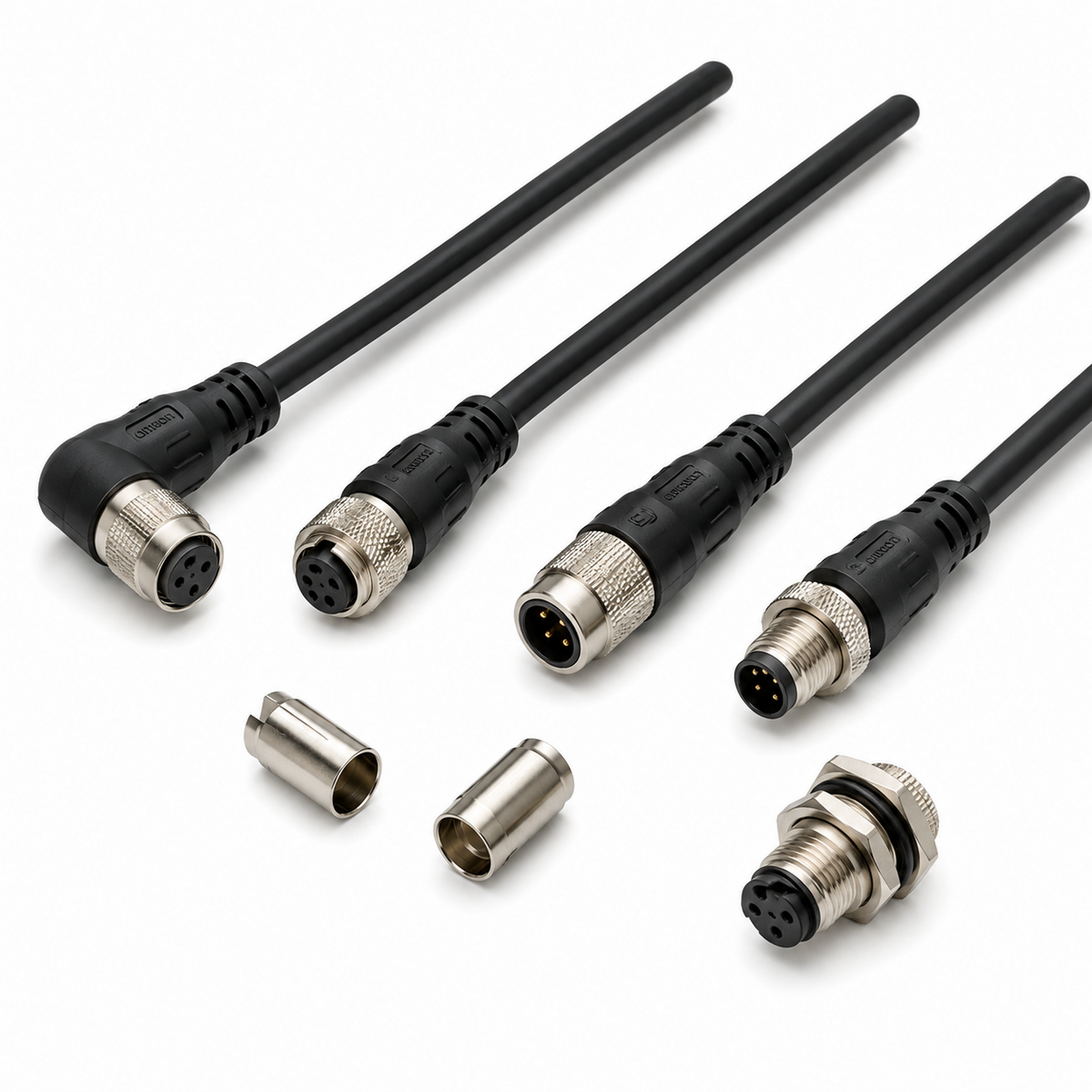 Omron XS3H/XS3P/XS3M M8/S8 Water-resistant Connector, Plug One End and Panel-mounting Types