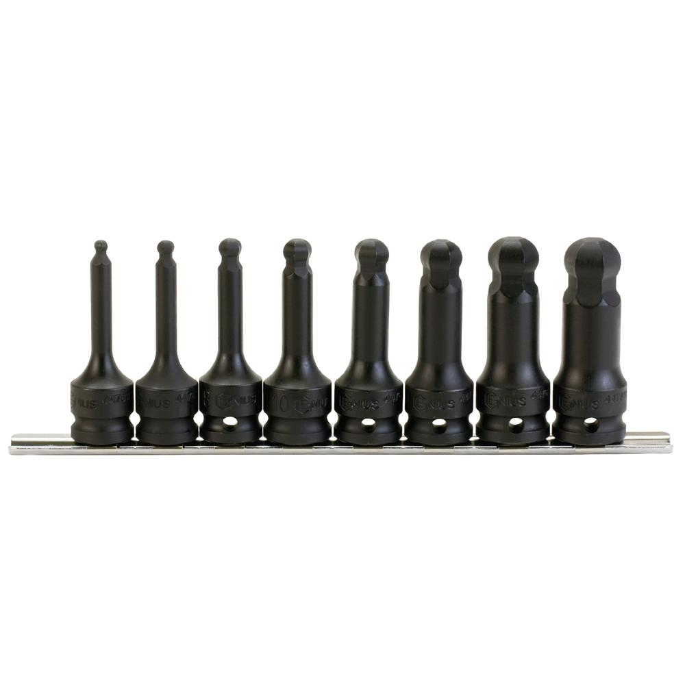 Genius Impact Ball Point Hex Bit Socket Set WH-408MD