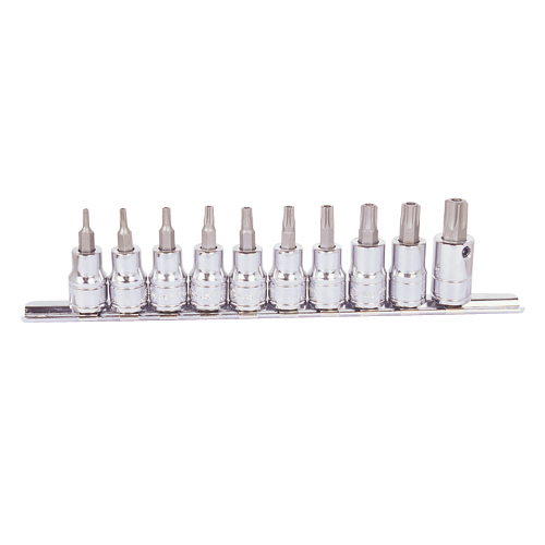 Genius Torx Tamperproof Bit Socket Set BS-310TA
