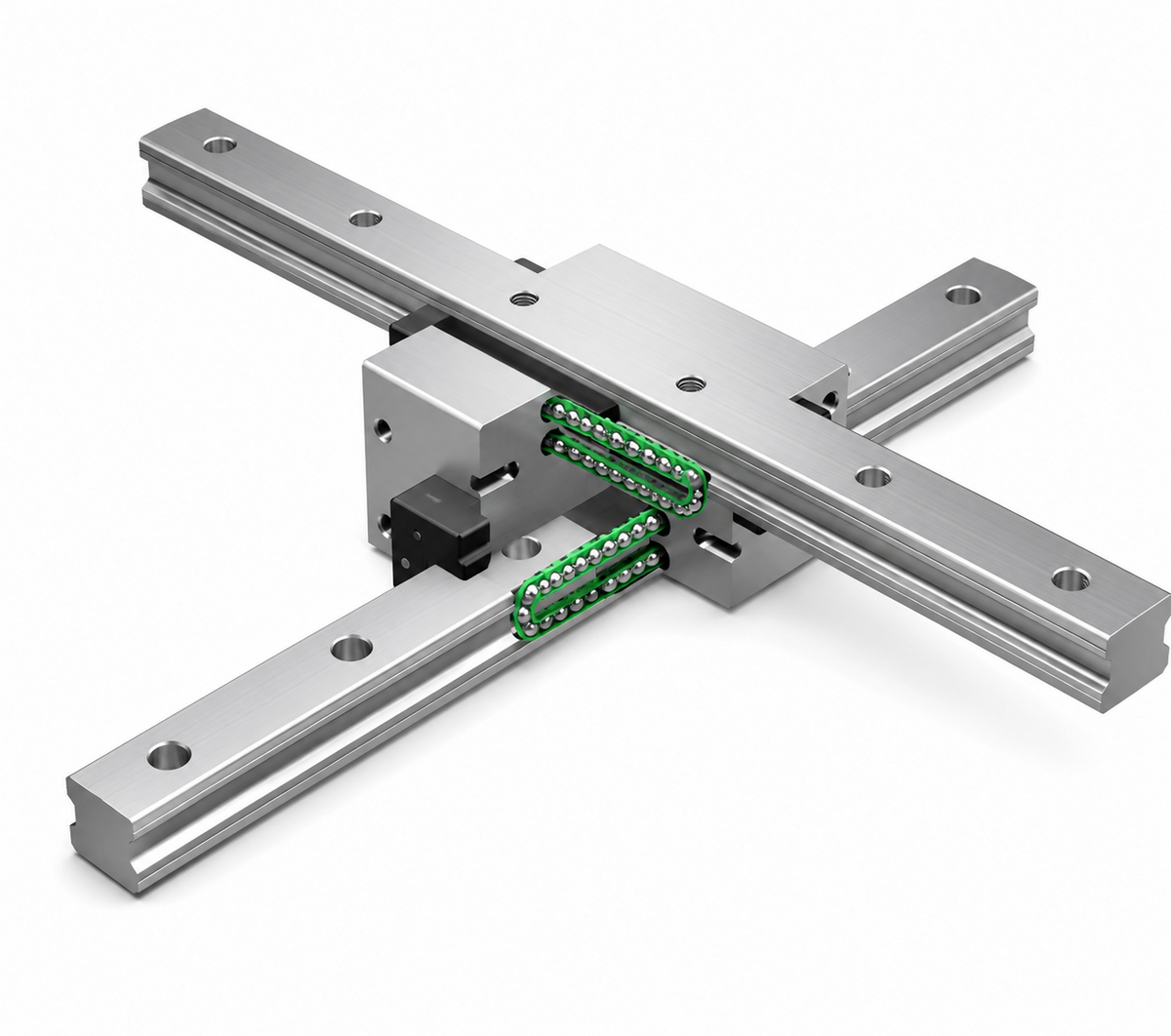 THK SCR Cross LM Guide (2-Rail Integrated, 4-Direction Equal Load, Ball Retainer)