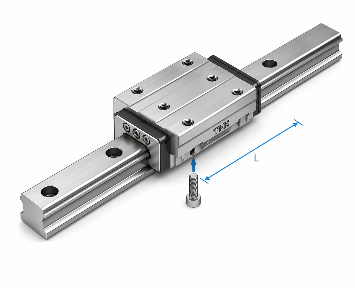 THK HSR-100/120/150HB LM Guide Block (Full Ball, Big Scale, 9 Through-holes)