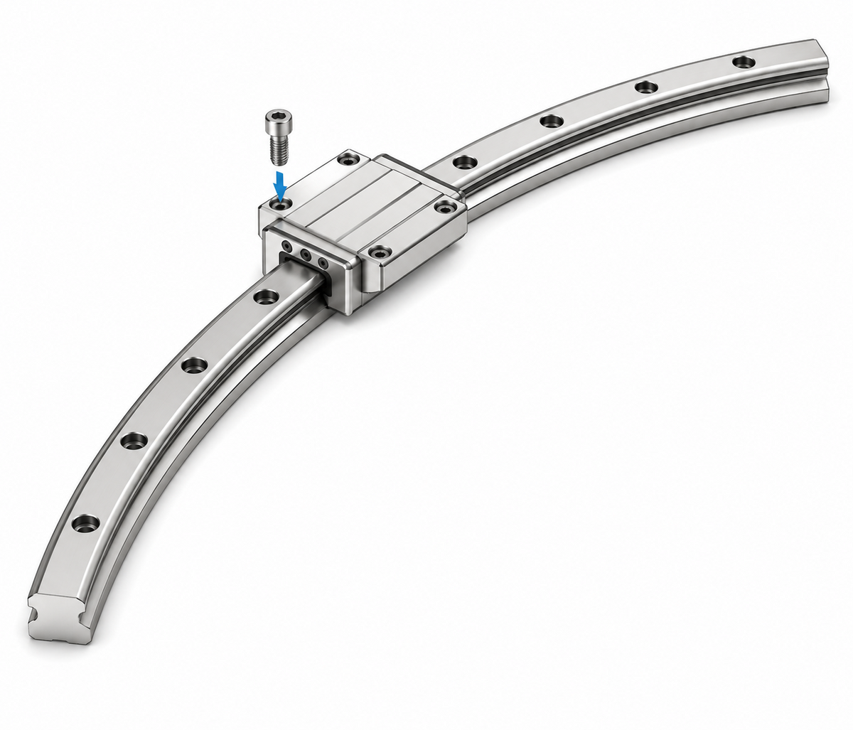 THK HCR R-Guide LM Guide Block (Curved Motion, Flange Tapped)