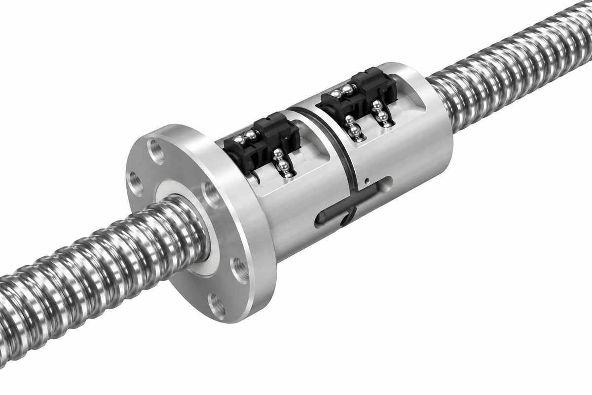 THK BNFN-V Ball Screw (Double Nut Spacer Preload, Shaft φ80~100, Medium)