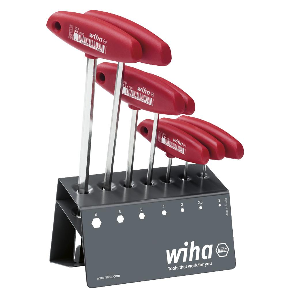 Wiha Hex Driver Set with T-Handle 334VB