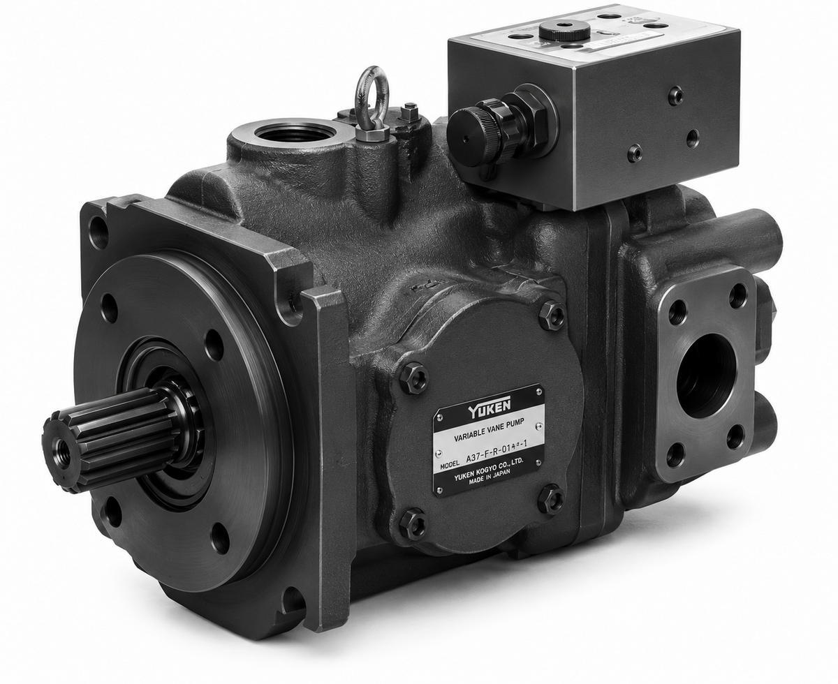 Yuken A3HG Series High Pressure Variable Displacement Piston Pump (External Pilot Pressure Compensator, 16.3-180.7 cm3/rev)