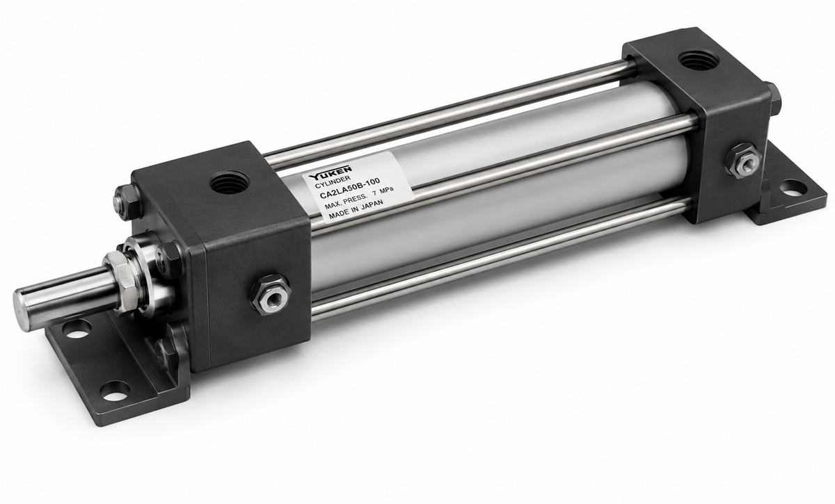 Yuken CJT70 7MPa Standard Hydraulic Cylinder (TC Intermediate fixed trunnion, Bore 40-250mm, Rod A/B/C)