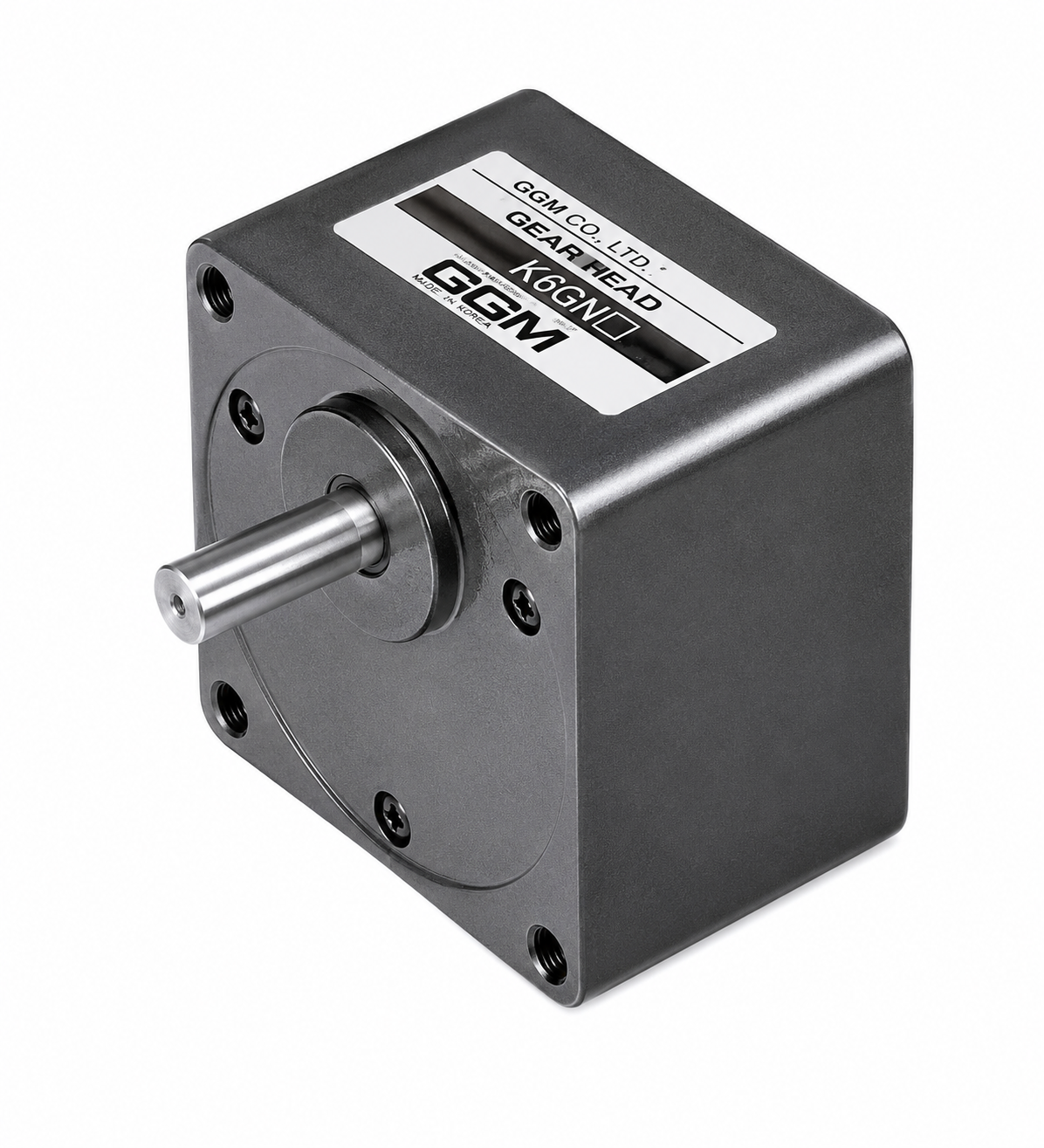 GGM K6G□C Gear Head for 6W Motor (□60mm, Ball Bearing + Metal Bearing, 1/3–1/250, incl. Decimal (K6G10BX))