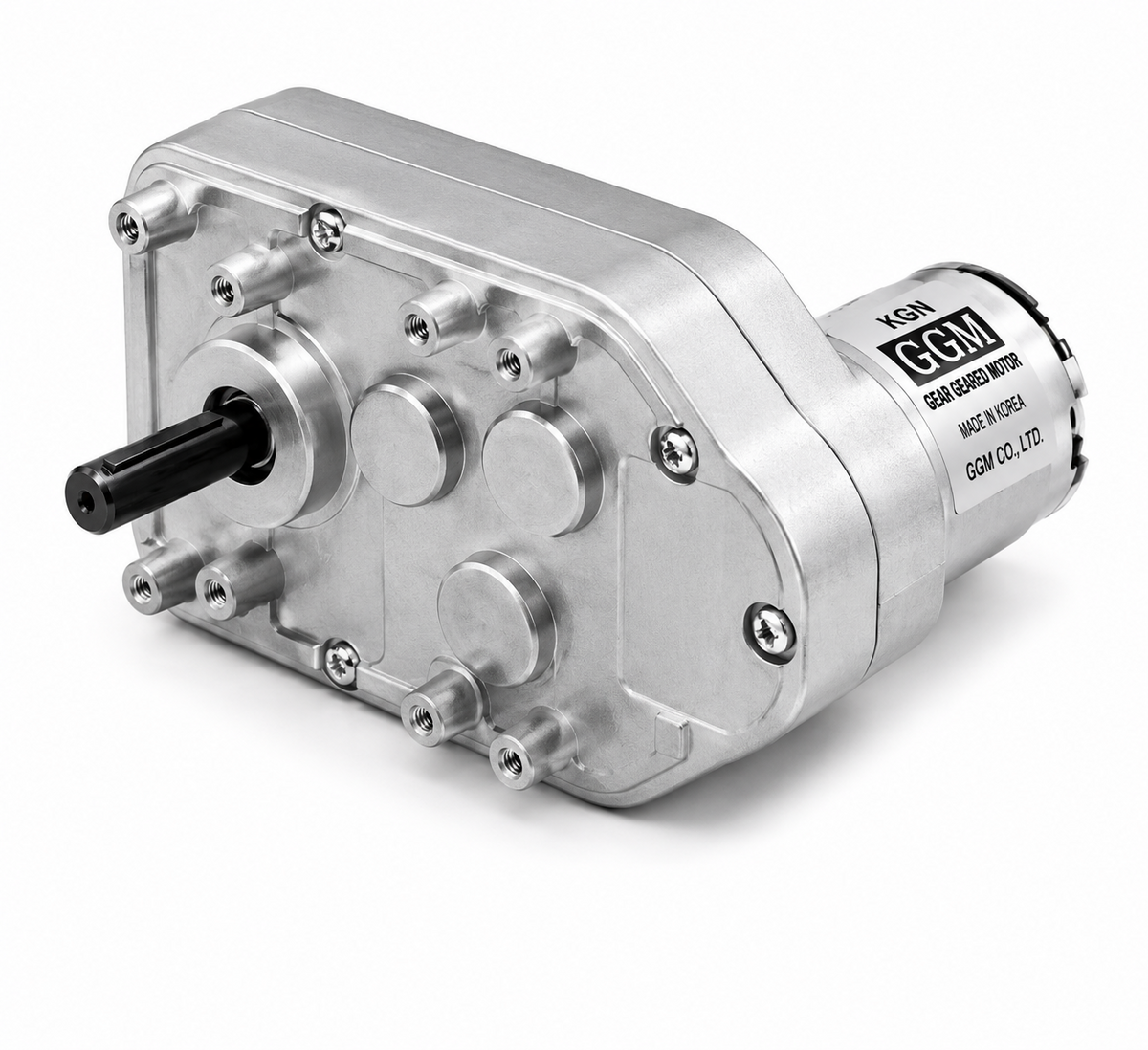 GGM KGV2-3429 Geared Motor, KD3429S2 (DC 24V, 9 ratios 1/60–1/660, F/R output)