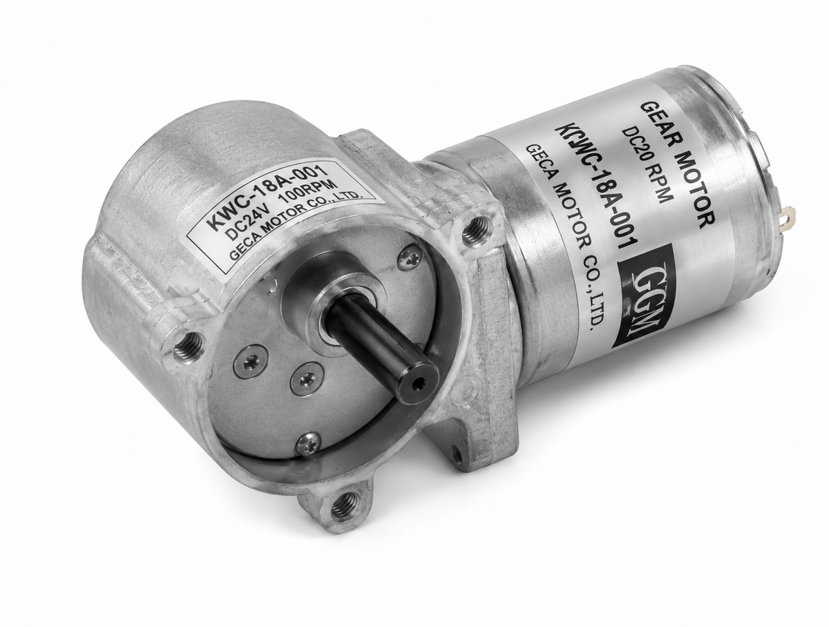 GGM KWC-3640-S1 BLDC Worm Geared Motor (DC 12V, 1/25–1/1500)
