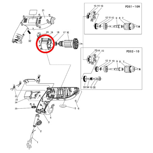 KEYANG 3013225 Spare Parts Stator