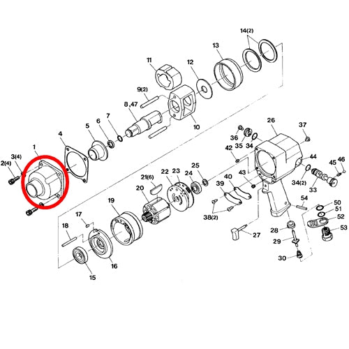 SP-1158 Parts Hammer Case Assembly