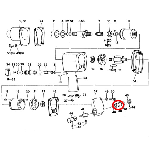SP-1156TR Parts Reverse Valve Bushing