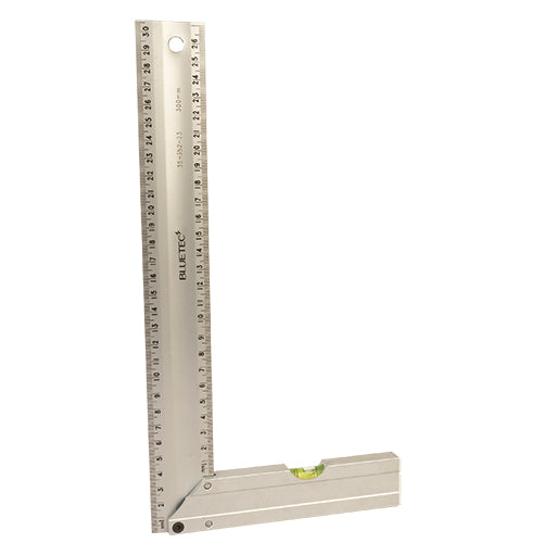 BlueTec BD-ALS150 Steel Ruler Square Level