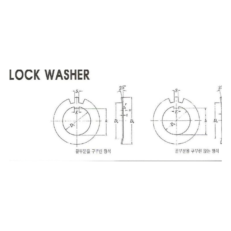 CBK AW / AWL Bearing Lock Washers (Bent and Straight Tab)