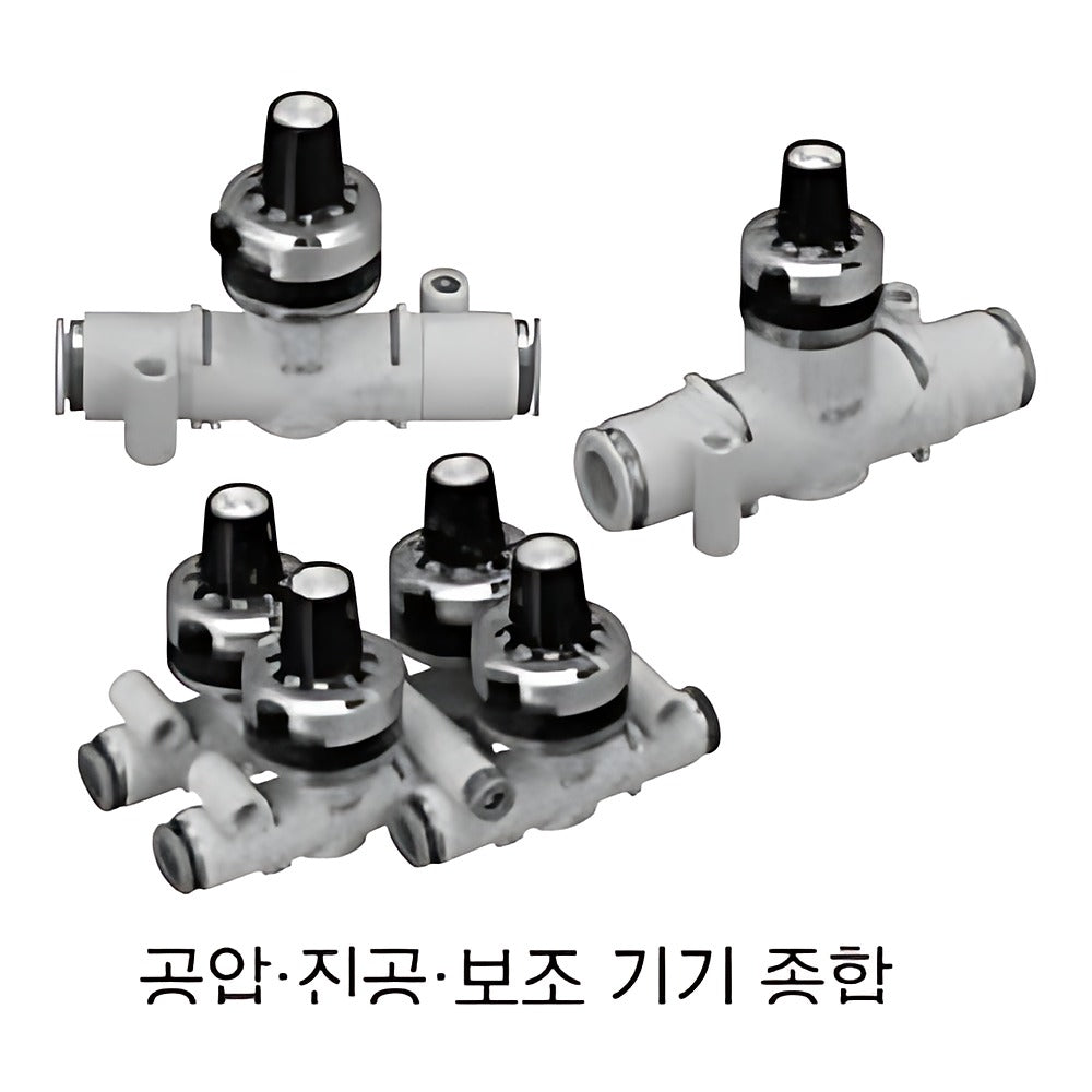 CKD DVL-S-FP1 Dial Needle Valve, Check Valve Type (Food Grade)