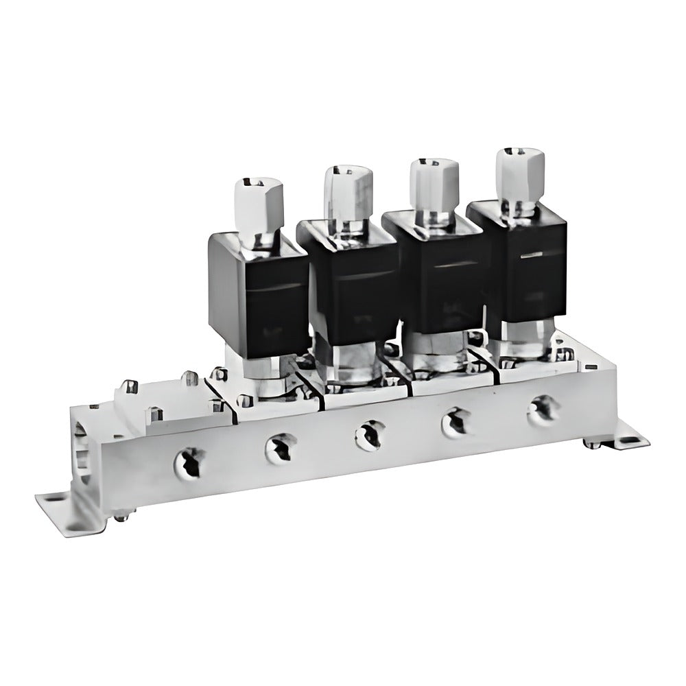 CKD GFWG JUST FIT 3-Port Solenoid Valve Manifold (Water, 2-10 Stn)