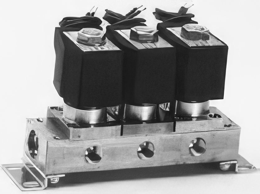 CKD MULTILEX Direct Acting 2-Port Solenoid Valve Manifold/Actuator GAB312, GAB352, GAB412, GAB452 Series (NC)