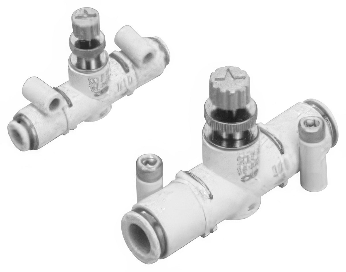 CKD Needle Valve SCL2-N Series (In-Line Type, Push-In Fitting)