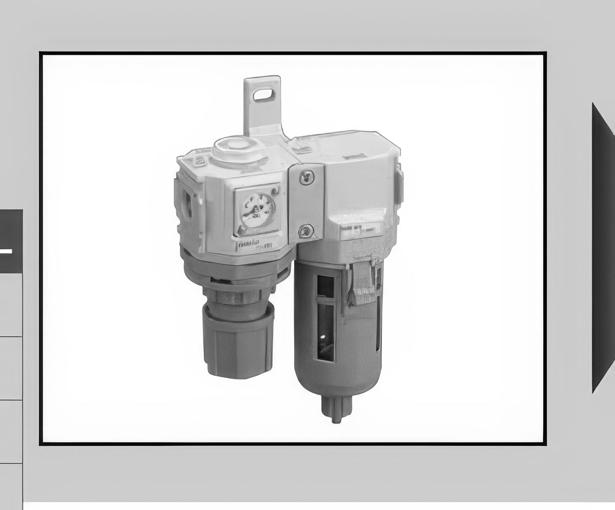 CKD R.M Combination C1050-W to C8050-W Series (Regulator + Oil Mist Filter, Port 1/8 to 1)