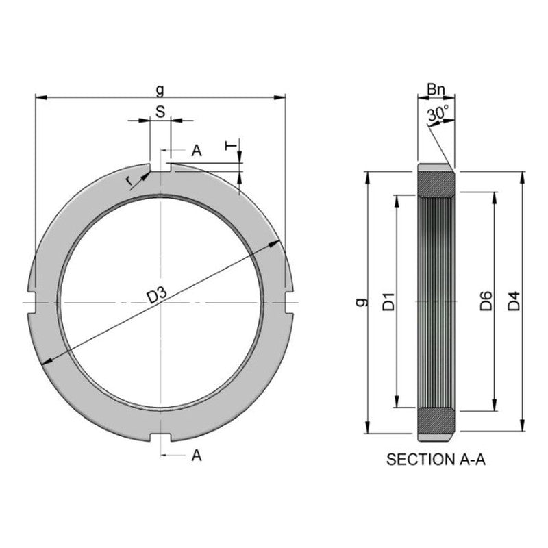 DAIHAN AN / ANL Bearing Lock Nuts (M10-Tr500)