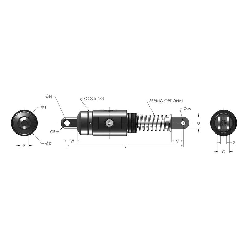 ENIDINE CM Series Shock Absorber Clevis Mounts