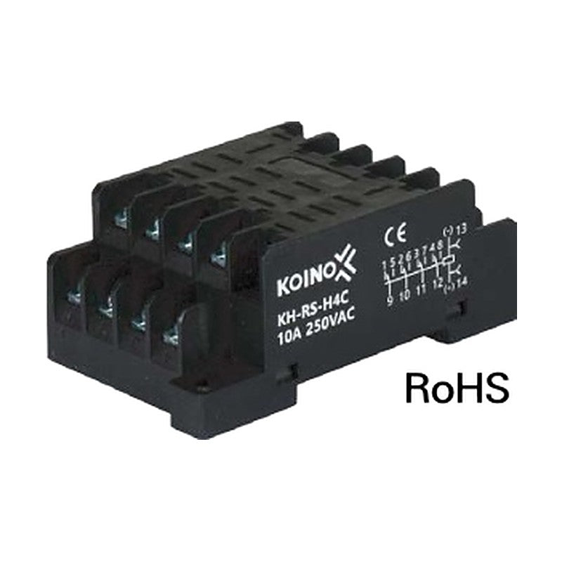 KOINO KH-RS-H4C / KH-RS-H4CS Sockets for KH-103-H4C Relays