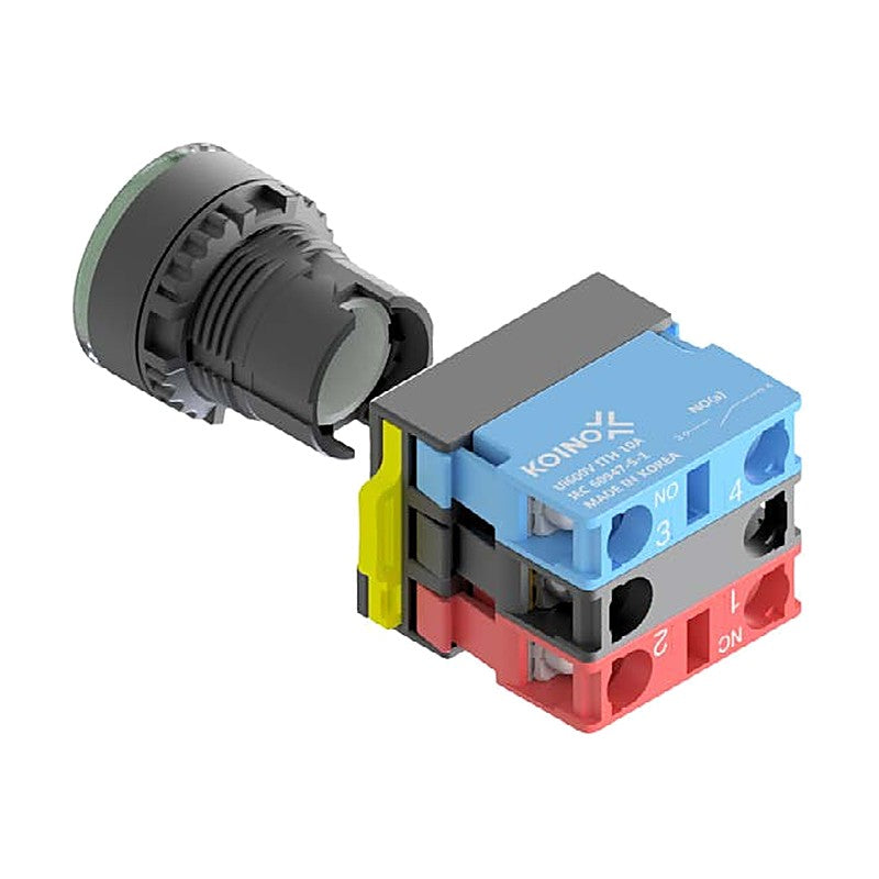 KOINO NS22-S Ø22 Illuminated Selector Switches (Short Knob)