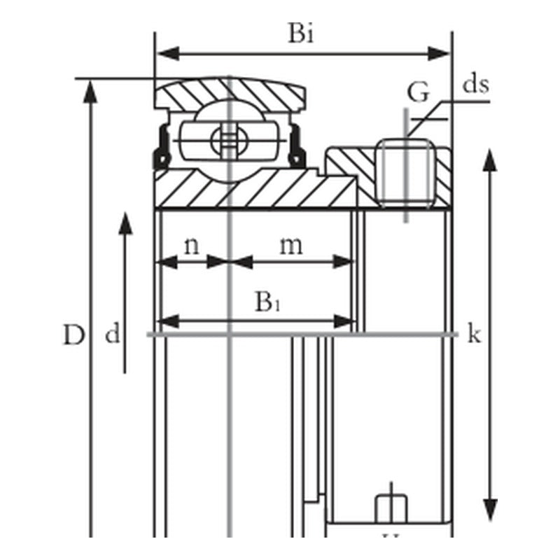 KYK SA 200 Insert Ball Bearings (Eccentric Locking Collar)