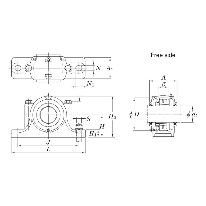 KYK SR Locating Rings for SN Plummer Blocks