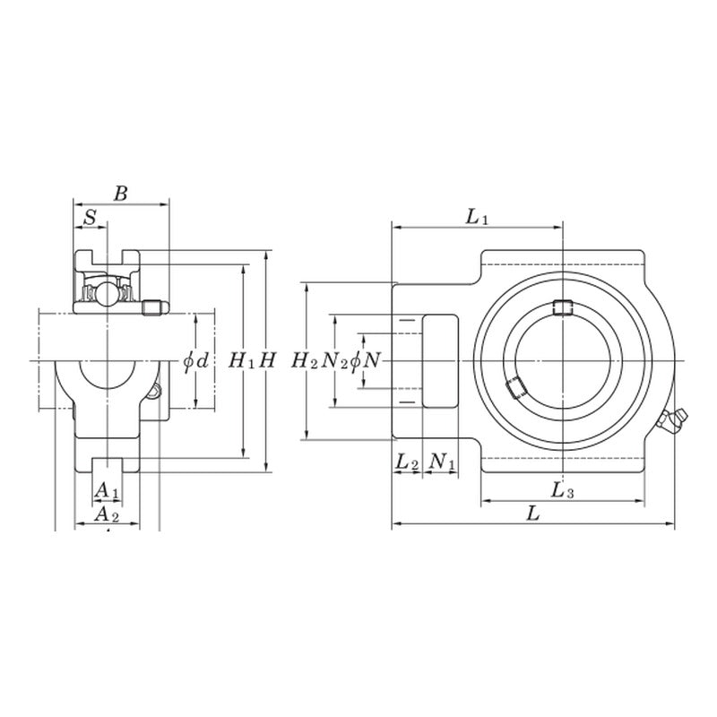 KYK UCT 200 Series Take-Up Units (Shaft 12-85 mm)