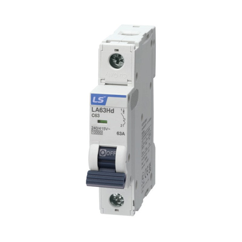 LS Electric L-Series LA63Hd/LA63L/LA63Ld MCB (1-63A, 10/15kA)