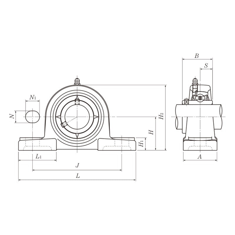 NTN UCX Series Insert Bearings (Set Screw Type)