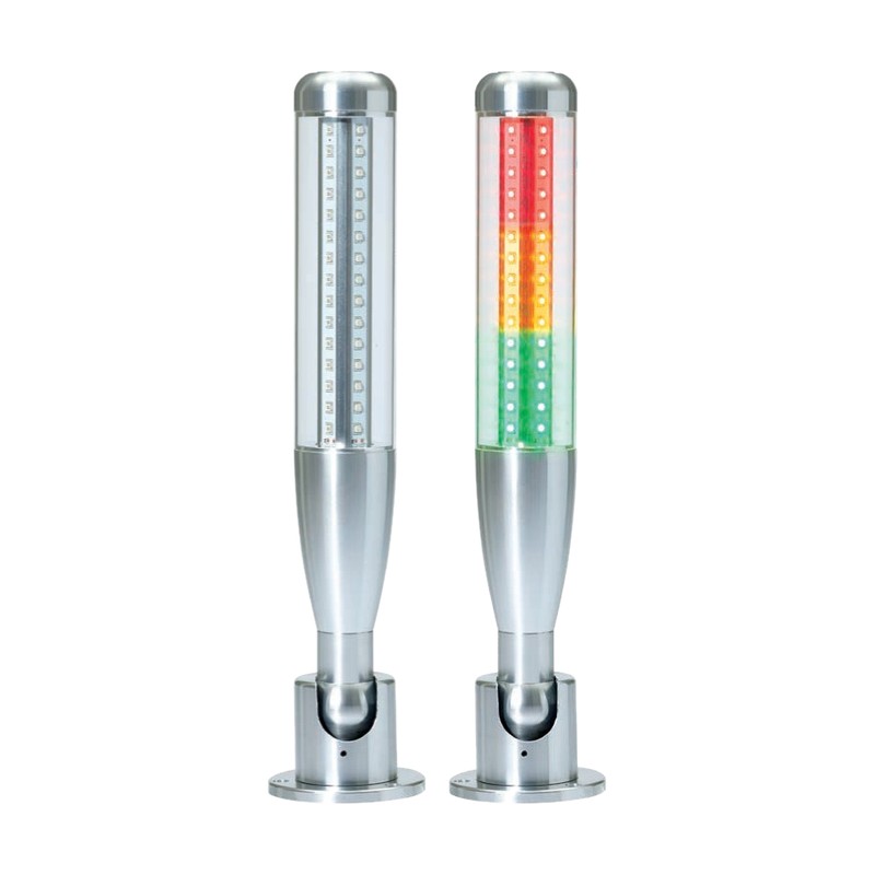 Qlight ETA50L Ø50mm 3-Layer LED Tower Light, Transparent Globe