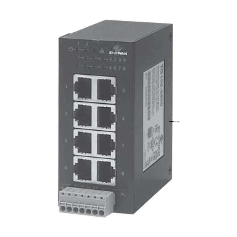 Samwon ACT TG100-0800 8-Port Gigabit Industrial Ethernet Switch, Metal
