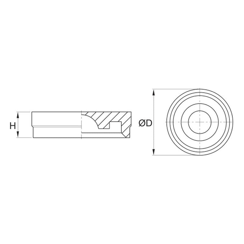 SBC RC Rail Mounting Hole Caps (sizes 15-65)