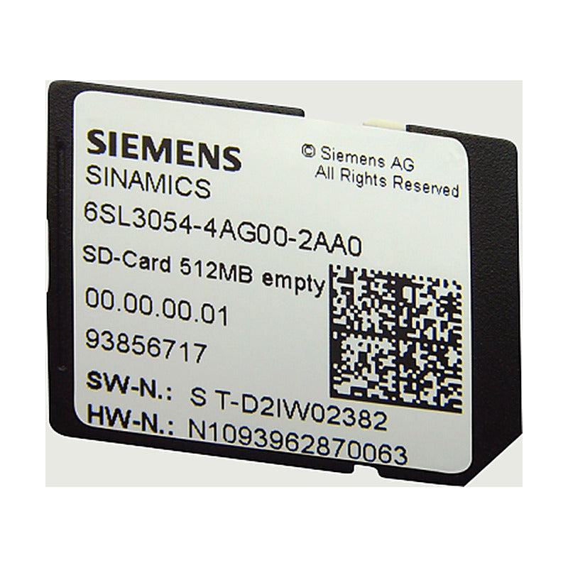 Siemens SINAMICS G120 SD Memory Cards & Licenses (EPOS, Safety)