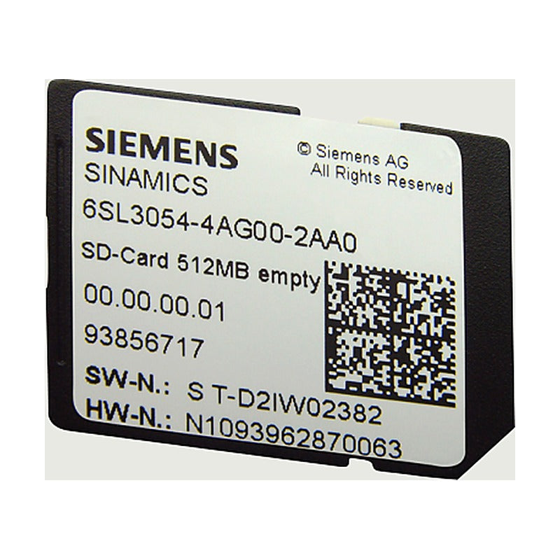 Siemens SINAMICS SD memory cards 512 MB (V20 / G120C)